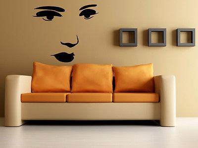 Sexy Young Girl Sketch Portrait Wall Decor Mural Vinyl Decal Art Sticker Unique Gift M593