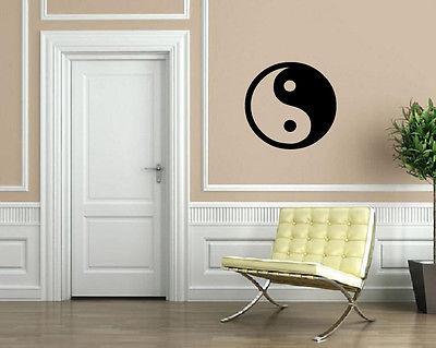 Yin Yang Philosophy Circle Male Female Wall Decor Mural Vinyl Art Sticker Unique Gift M604