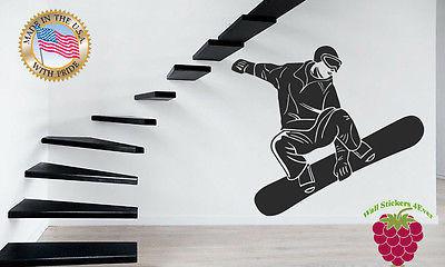 Wall Stickers Vinyl Decal  Snowboard Winter Sport Extreme Unique Gift z641