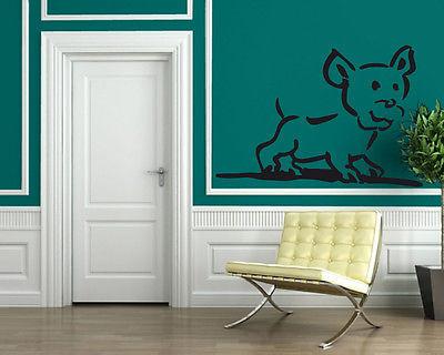 Dog Puppy Animal Funny Kids Children Mural Wall Art Decor Vinyl Sticker Unique Gift z087