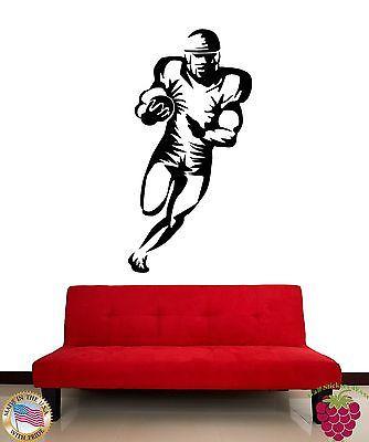 Wall Stickers Vinyl Decal American Football Sport Athlete Tough Receiver Unique Gift z1125