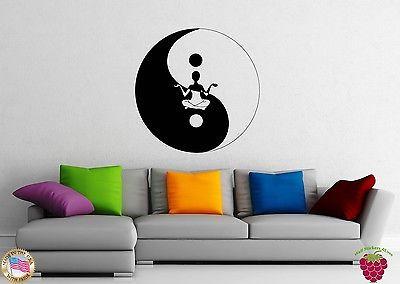 Wall Stickers Vinyl Decal Yin Yang Chinese Symbol Philosophy Unique Gift z1104