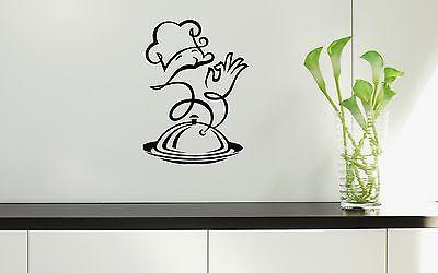 Wall Stickers Vinyl Decal For Kitchen Restaurant Dish Chef Food Unique ...