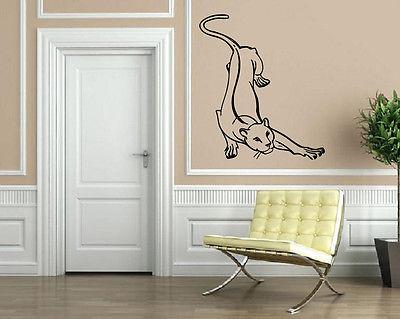 Wall Vinyl Art Sticker Panther Hunting Pose Asia Animal Unique Gift (m410)