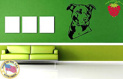Wall Stickers Vinyl Decal  Animal Pet Dog Pitbull Terrier Dog Unique Gift em384