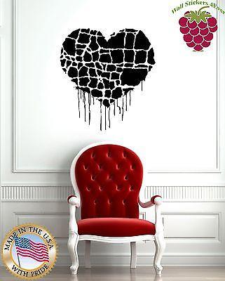 Wall Stickers Vinyl Decal Heart Love Modern Style Unique Gift z1065