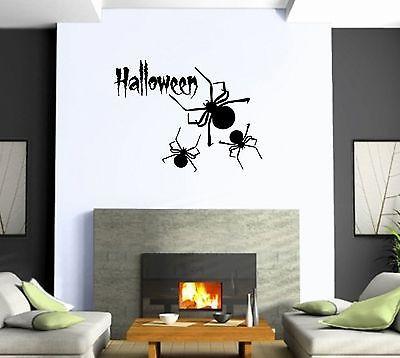 Wall Stickers Vinyl Decal Spider Halloween Horror Mystery Unique Gift ig1647