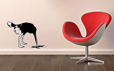 Wall Stickers Vinyl Decal Ostrich Animal Joke For Living Room Unique Gift ig1631