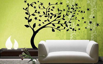 Tree Floral Decor Funny Children Mural  Wall Art Decor Vinyl Sticker Unique Gift z716