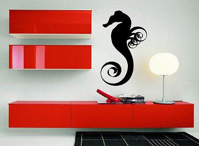 Sea Horse Ocean Marine Animal Art Decor Wall Mural Vinyl Decal Sticker Unique Gift M428