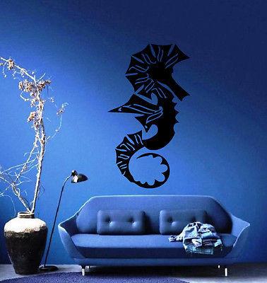 Sea Horse Ocean Sea Marine Animal Art Decor Wall Mural Vinyl Sticker Unique Gift M440