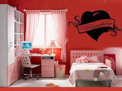 Wall Stickers Vinyl Decal Sophia Personalized Name Lettering Custom Unique Gift z991