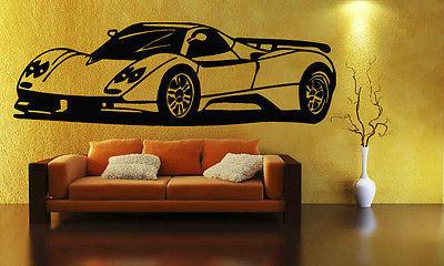 Sport Race Speed Car Motor Vehicle Mural  Wall Art Decor Vinyl Sticker Unique Gift z866