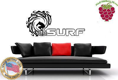 Wall Stickers Vinyl Decal Surfing Extreme Sport Ocean Unique Gift (z816)