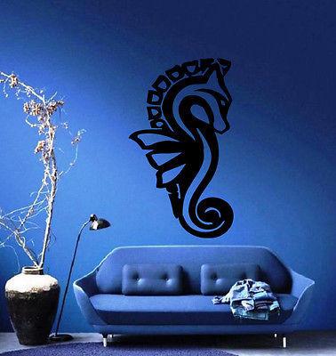 Sea Horse Ocean Sea Marine Animal Art Decor Wall Mural Vinyl Sticker Unique Gift M439