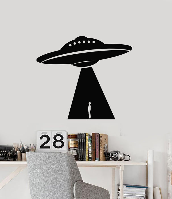 Vinyl Wall Decal UFOs Alien Flying Saucer Child Room Stickers Mural (g6250)