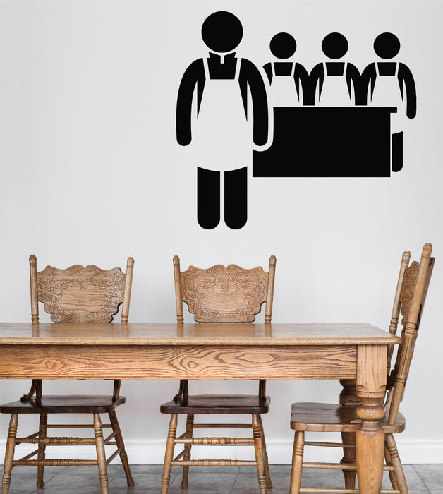 Wall Vinyl Sticker Jobs Occupations Careers Food Culinary School Decor Unique Gift (n1379)