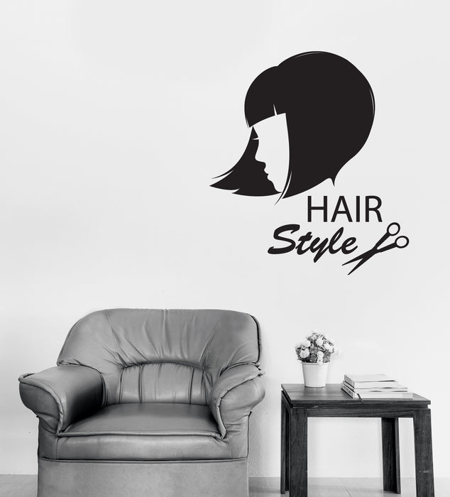 Wall Vinyl Decal Sticker Beauty Hair Salon Tools Hairstyling Studio Unique Gift (n1885)