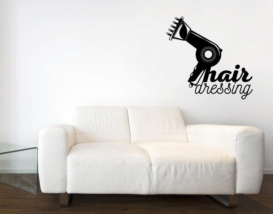 Wall Vinyl Decal Sticker Barber Shop Logo Tools Haircut Shaves Unique Gift (n1574)
