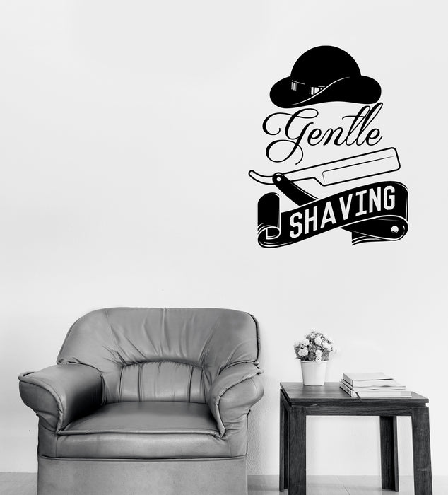 Wall Vinyl Decal Sticker Barber Shop Tools Haircut Shaves Logo Unique Gift (n1591)