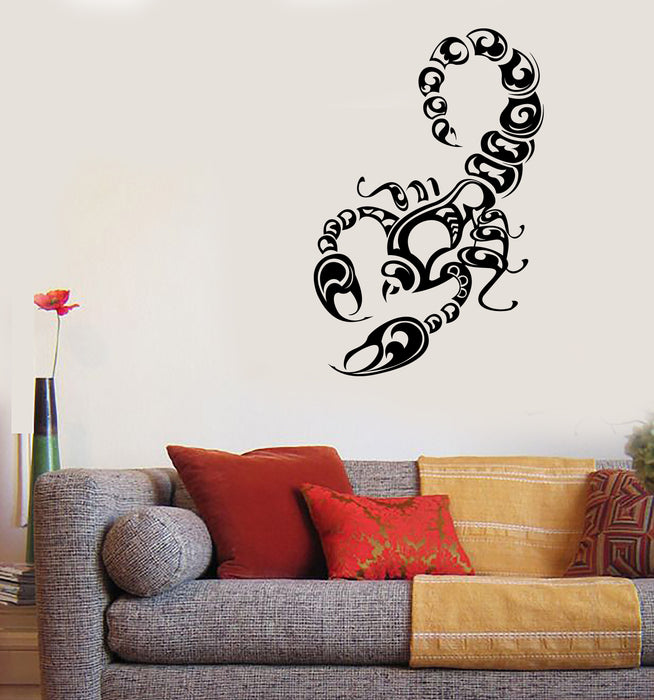 Wall Vinyl Decal Sticker Arachnology Animals Insect Scorpio Sting Venom Unique Gift (n1875)