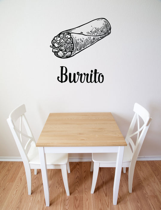 Wall Vinyl Decal Sticker Burrito Mexican Taste Traditional Food Unique Gift (n1869)