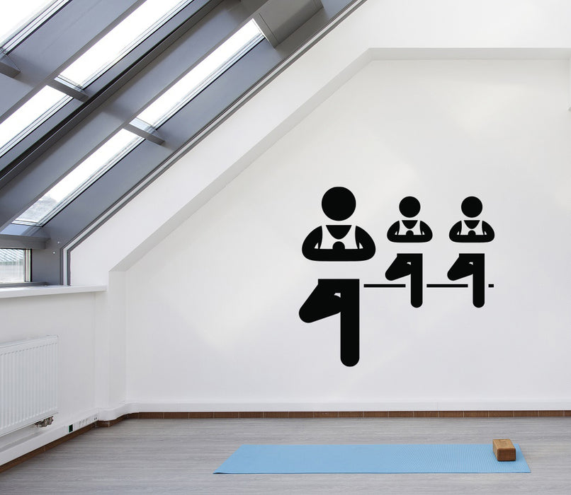 Vinyl Wall Decal Coach Instructor Yoga Trainer Teacher Jobs Occupations Unique Gift (n1392)