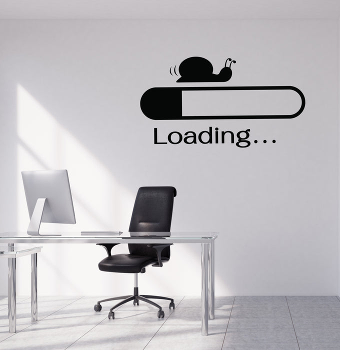 Vinyl Decal Wall Sticker Cochlea Too Slow Loading  Unique Gift (n1775)