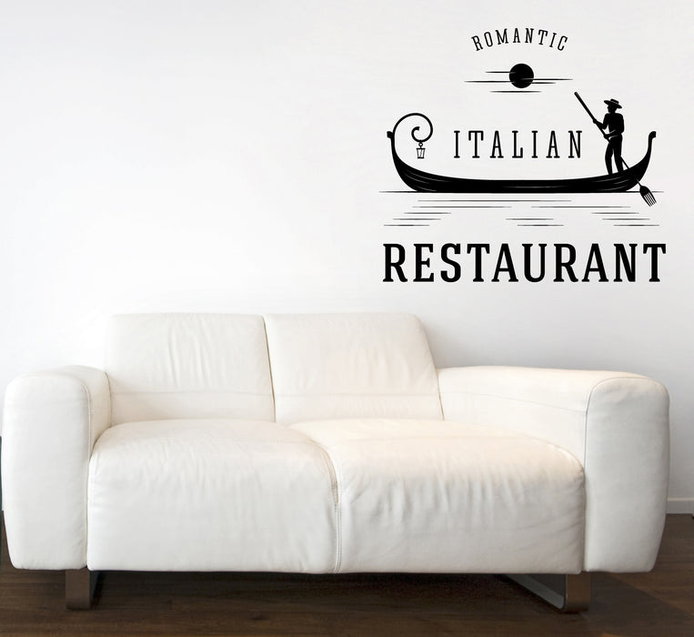 Vinyl Wall Decal Sticker Italian Food Restaurant Cafe Singboard Unique Gift (n1820)