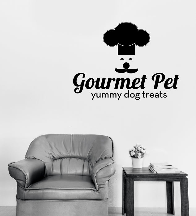 Vinyl Wall Decal Gourmet Pet Yummy Dog Treats Store Stickers Decor Unique Gift (n1608)