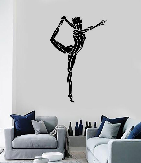 Wall Vinyl Decal Sticker Gymnastic Girl Art Rhythmic Sports Decor Unique Gift (n1736)