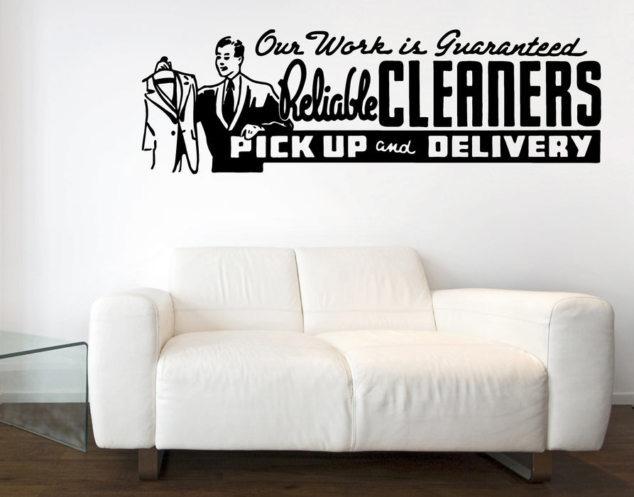 Vinyl Decal Wall Sticker Laundry Room Cleaning Wash Dry Delivery Service Unique Gift (n1474)