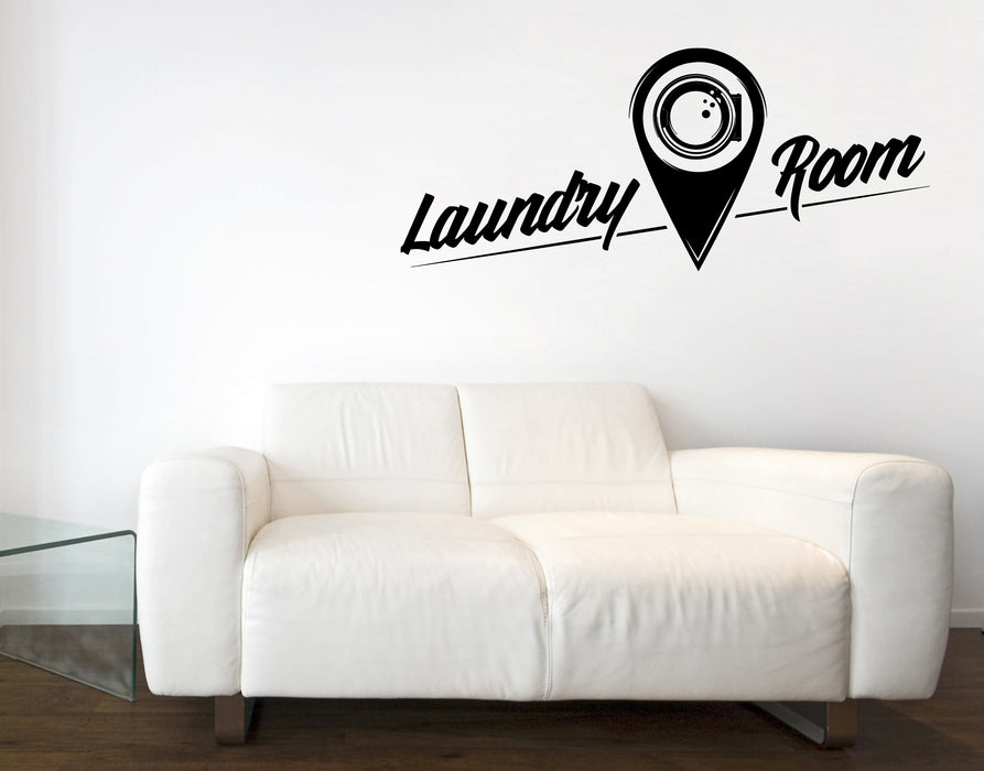 Vinyl Decal Wall Sticker Laundry Room Logo Cleaning Wash Dry Service Unique Gift (n1475)