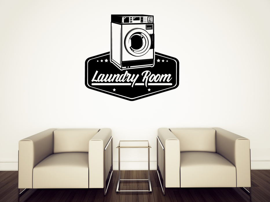 Wall Sticker Vinyl Decal Laundry Room Logo Cleaning Wash Dry Service Unique Gift (n1479)