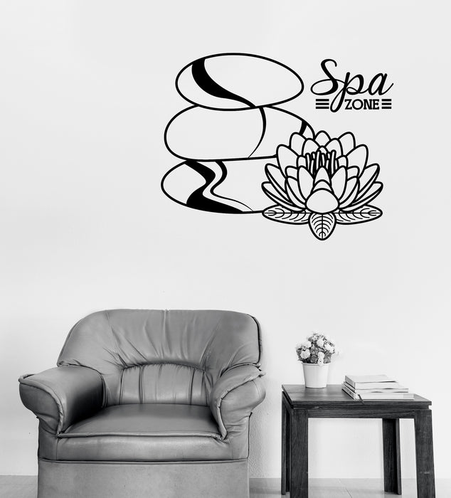 Vinyl Wall Decal Logo Beauty Spa Salon Care Woman Relax Zone Unique Gift (n1768)