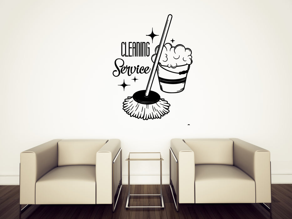 Wall Sticker Vinyl Decal Logo Cleaning Wash Dry Delivery Service Unique Gift (n1482)
