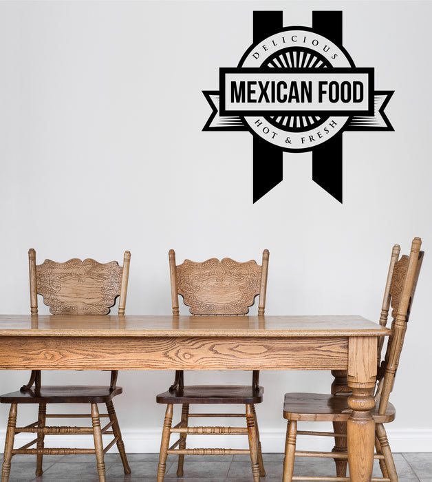 Wall Vinyl Decal Stickers Mexican Hot Fresh Fast Food Delicious Eating Unique Gift (n1638)