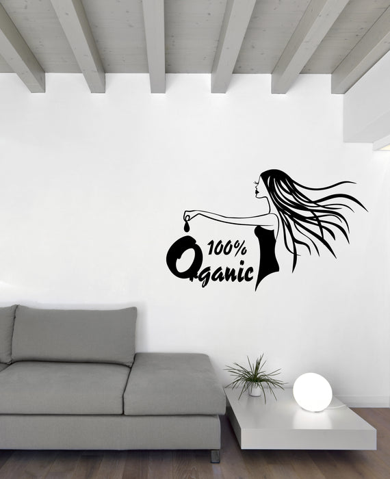Vinyl Wall Decal Stickers Modern Organic Nail Salon Beauty Studio Logo Unique Gift (n1759)