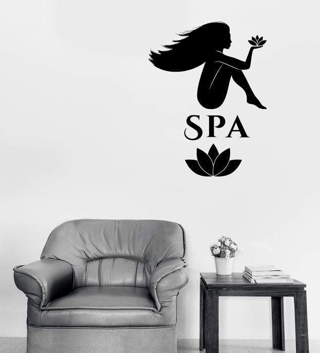 Wall Vinyl Decal Stickers Spa Beauty Salon Massage Woman Relax Unique Gift (n1756)