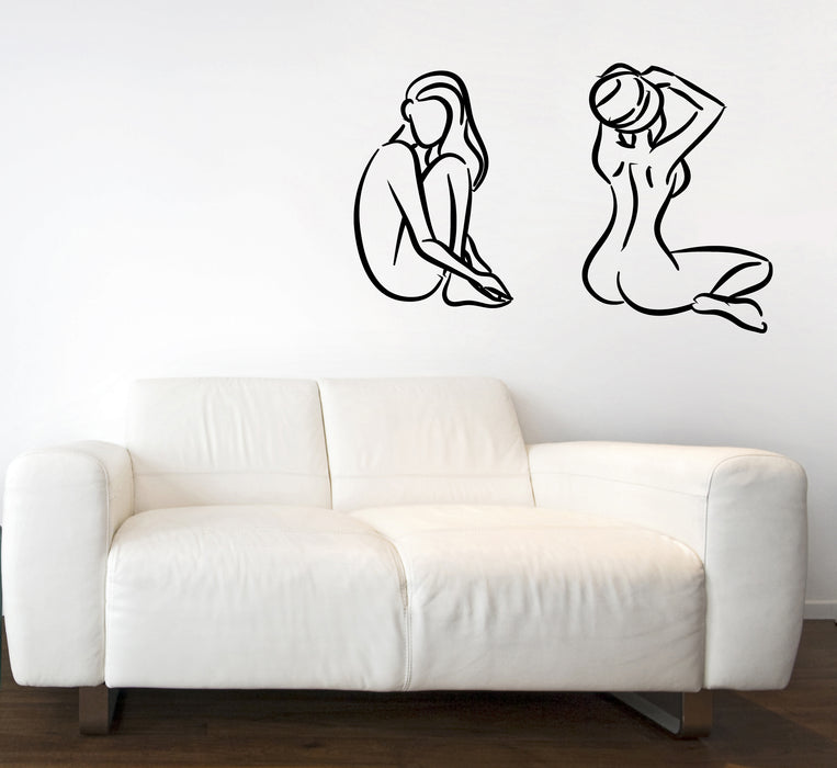 Wall Vinyl Decal Stickers Beauty Salon Nudes Woman Spa Relax Unique Gift (n1760)