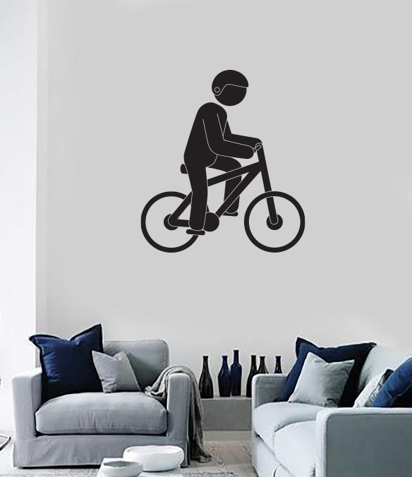 Wall Vinyl Sticker Decal Sport Hobby Passion Cyclist Cycling Unique Gift (n1908)