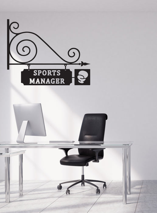 Wall Vinyl Decal Sticker Sports Manager Boxing Office Pointer Unique Gift (n1729)
