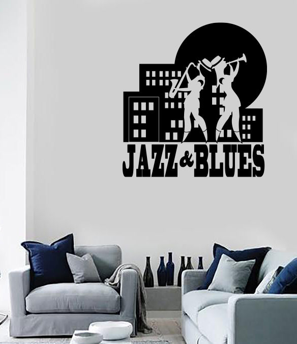Wall Vinyl Decal Sticker Musical Festival Saxophon Jazz Blues Love Music Unique Gift(n1681)