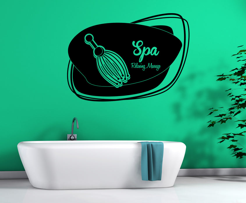 Vinyl Wall Decal Sticker Beauty Spa Logo Center Relaxing Massager Unique Gift (n1863)