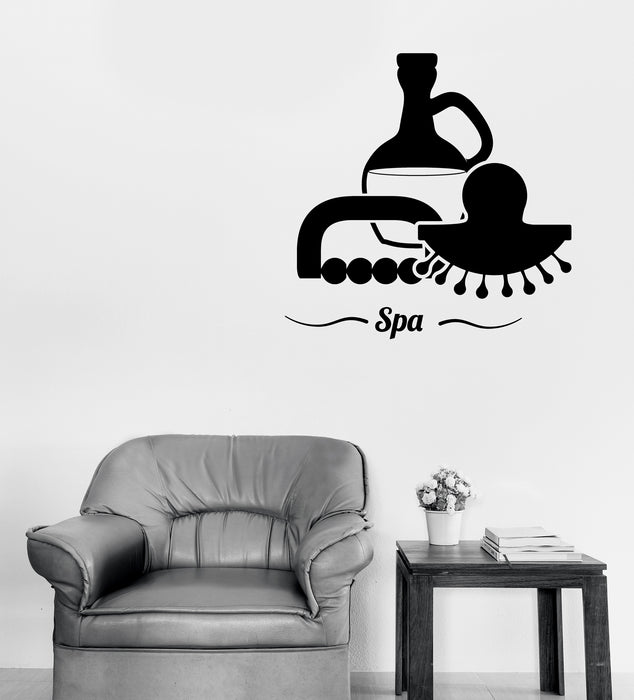 Vinyl Wall Decal Sticker Beauty Spa Logo Center Relaxing Massagers Unique Gift (n1864)