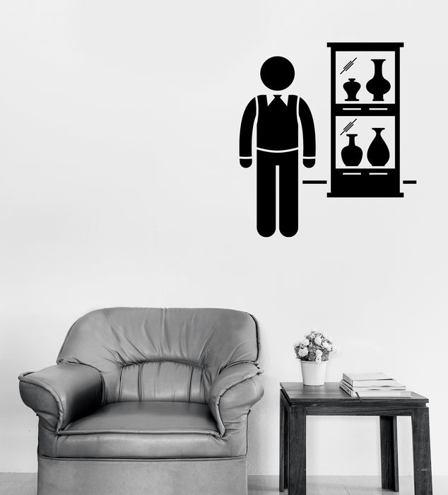 Vinyl Wall Decal Jobs Scientist Professor Occupations Careers Sticker Unique Gift (n1384)