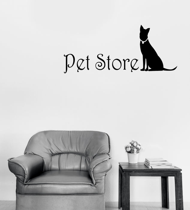 Wall Vinyl Decal Stickers Pet Store Logo Home Animals Design Unique Gift (n1605)