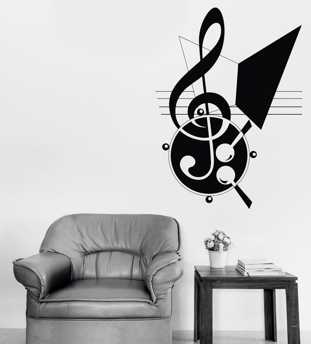 Vinyl Decal Wall Vinyl Decal Note Key Game Music Unique Gift (np005)