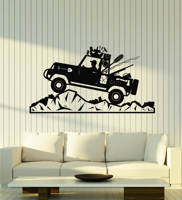 Vinyl Wall Decal SUV Truck Racing Garage Adventure Wild Life Stickers Mural (g7752)