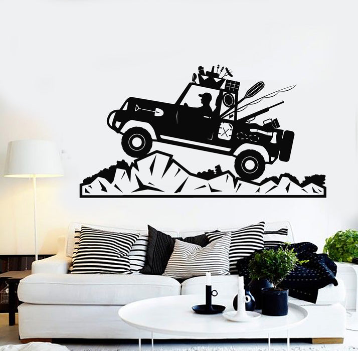Vinyl Wall Decal SUV Truck Racing Garage Adventure Wild Life Stickers Mural (g7752)